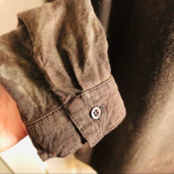 Bella Dahl Paint Splatter Faded High Low Tunic Dress Brown S - Picture 3 of 13